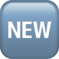 New Button Emoji Apple