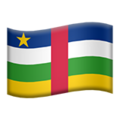 Flag Central African Republic Emoji Apple