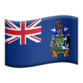 Flag South Georgia South Sandwich Islands Emoji Apple