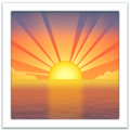 Sunrise Emoji Apple
