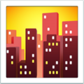 Cityscape At Dusk Emoji Apple