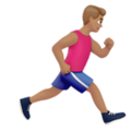 Man Running Facing Right Emoji Apple
