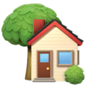 House With Garden Emoji Apple
