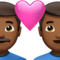 Couple With Heart Man Man Emoji Apple