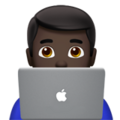 Man Technologist Emoji Apple
