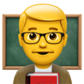 Man Teacher Emoji Apple