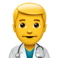 Man Health Worker Emoji Apple