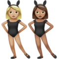 Women With Bunny Ears Emoji Apple