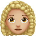 Woman Curly Hair Emoji Apple