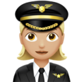 Woman Pilot Emoji Apple
