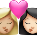 Kiss Woman Woman Emoji Apple