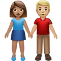 Woman And Man Holding Hands Emoji Apple