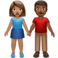 Woman And Man Holding Hands Emoji Apple