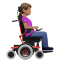 Woman In Motorized Wheelchair Facing Right Emoji Apple
