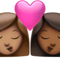 Kiss Woman Woman Emoji Apple