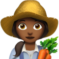 Woman Farmer Emoji Apple