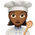 Woman Cook Emoji Apple