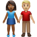 Woman And Man Holding Hands Emoji Apple