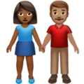 Woman And Man Holding Hands Emoji Apple