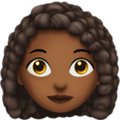 Woman Curly Hair Emoji Apple