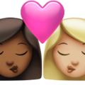 Kiss Woman Woman Emoji Apple