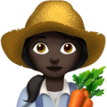 Woman Farmer Emoji Apple
