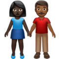 Woman And Man Holding Hands Emoji Apple