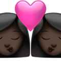 Kiss Woman Woman Emoji Apple