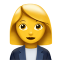 Woman Office Worker Emoji Apple