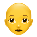 Woman Bald Emoji Apple
