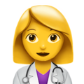 Woman Health Worker Emoji Apple