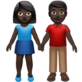Woman And Man Holding Hands Emoji Apple