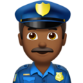 Man Police Officer Emoji Apple