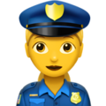 Woman Police Officer Emoji Apple