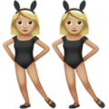 Women With Bunny Ears Emoji Apple