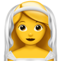 Woman With Veil Emoji Apple