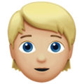 Person Blond Hair Emoji Apple
