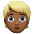 Person Blond Hair Emoji Apple