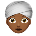 Woman Wearing Turban Emoji Apple