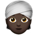 Person Wearing Turban Emoji Apple