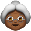 Old Woman Emoji Apple