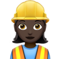 Woman Construction Worker Emoji Apple