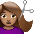 Woman Getting Haircut Emoji Apple