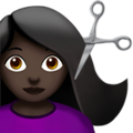 Woman Getting Haircut Emoji Apple