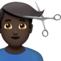 Man Getting Haircut Emoji Apple