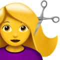 Woman Getting Haircut Emoji Apple