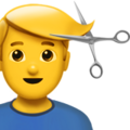 Man Getting Haircut Emoji Apple