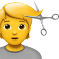 Person Getting Haircut Emoji Apple