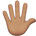 Hand With Fingers Splayed Emoji Apple