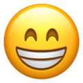 Beaming Face With Smiling Eyes Emoji Apple